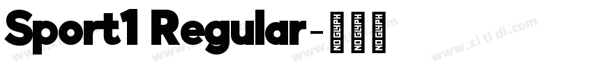 Sport1 Regular字体转换 Sport1 Regular字体转换
